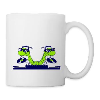 2 DJ Caterpillars Mixer Music Two Record Team - Mug - white - Right