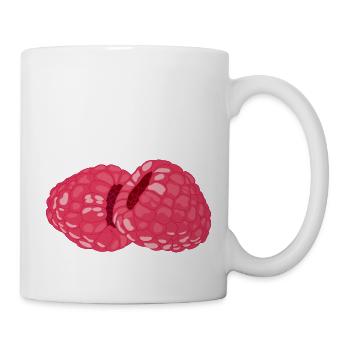 Framboises - Mug blanc - blanc - Droite