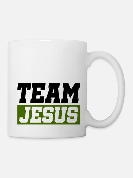 jesus team - Tasse - Weiß