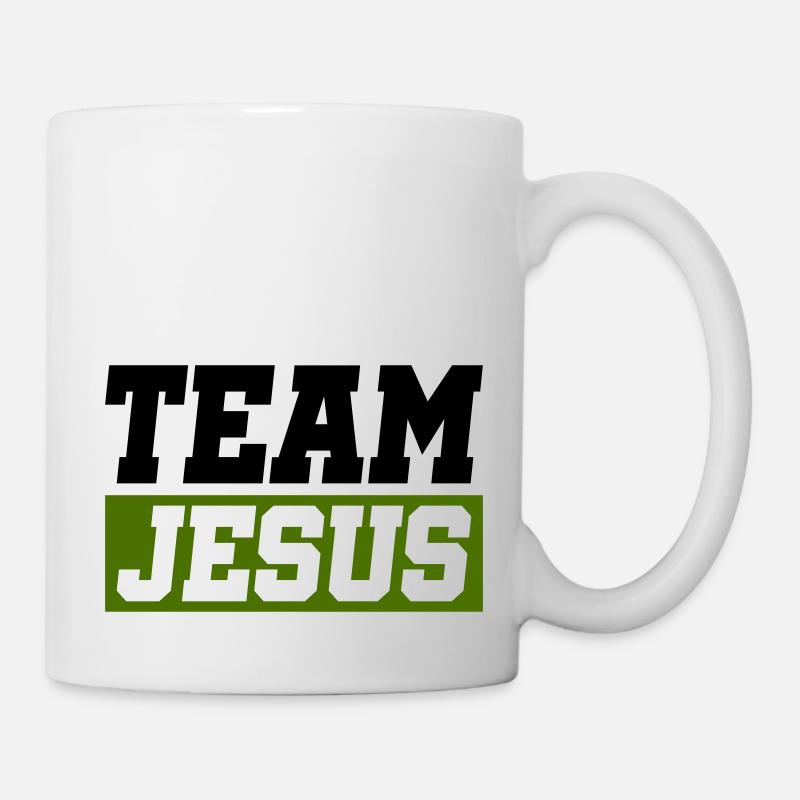 jesus team - Tasse - Weiß