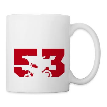 Moto 53 Biker - Tasse - Weiß - Rechts