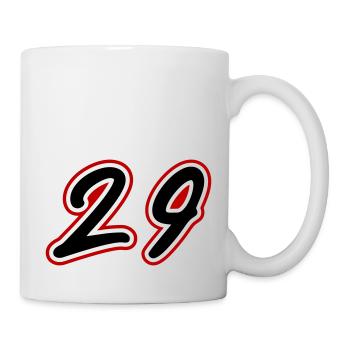 29 Zahl symbol - Tasse - Weiß - Rechts