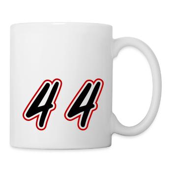 44 Zahl symbol - Tasse - Weiß - Rechts