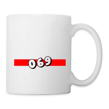 069 - Frankfurt Vorwahl - Telefon - telefonieren - Tasse - Weiß - Rechts