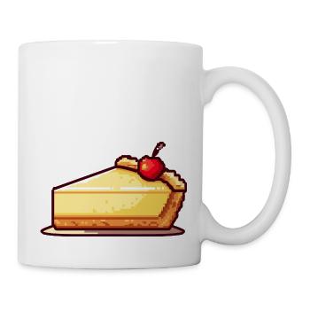Cheesecake Pixel - Mug blanc - blanc - Droite