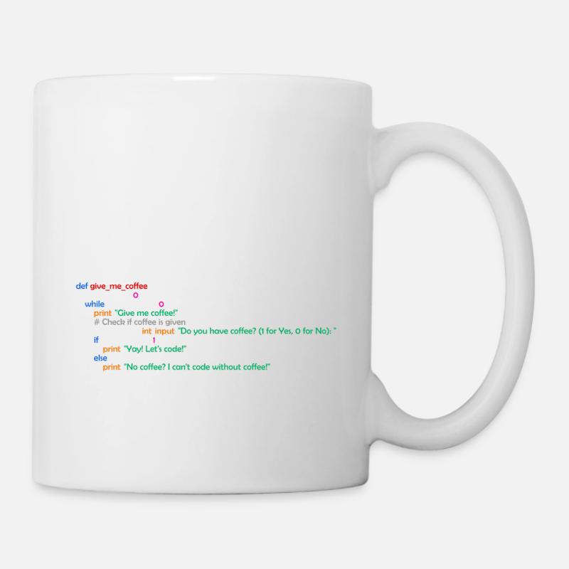 Kaffee, Programmierung, Lustig, Coffee - Tasse - Weiß