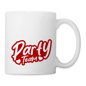 Équipe du parti - Mug blanc - blanc - Droite