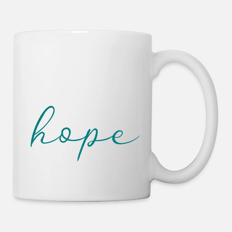 hoffen - Tasse - Weiß