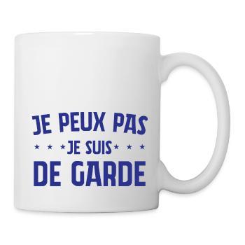 I CAN'T I'M ON CALL QUOTES - Mug - white - Right