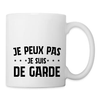 I CAN'T I'M ON CALL QUOTES - Mug - white - Right