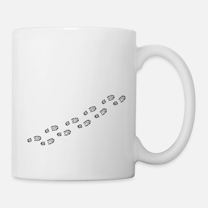 Empreintes - Mug blanc - blanc