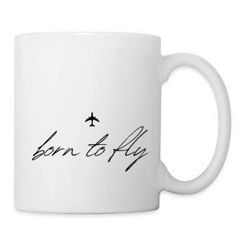 Born to fly black - Tasse - Weiß - Rechts