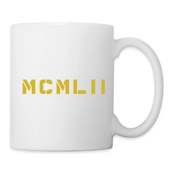 Chiffre romain année de naissance Fabriqué en 1952 - Mug blanc - blanc - Droite