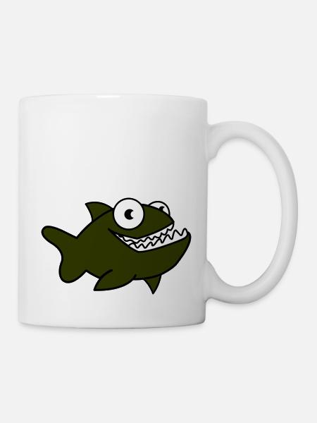 Piranha 01 - Mug blanc - blanc
