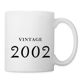Jahrgang 2002 - Geschenkidee zum Geburtstag - Tasse - Weiß - Rechts