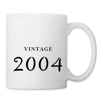 Jahrgang 2004 - Geschenkidee zum Jubiläum - Tasse - Weiß - Rechts