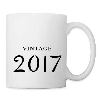 Jahrgang 2017 - Geschenkidee zum Jubiläum - Tasse - Weiß - Rechts