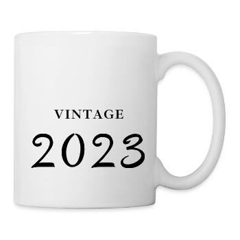 Jahrgang 2023-Geschenkidee zum Geburtstag - Tasse - Weiß - Rechts