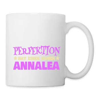 Woman's name Annalea - Mug - white - Right