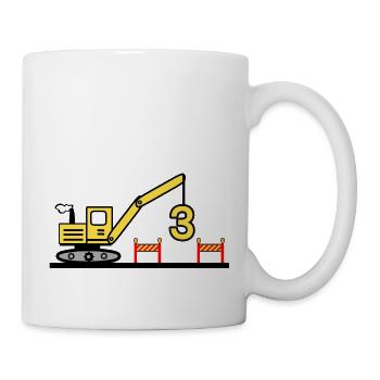 Excavator - Mug - white - Right