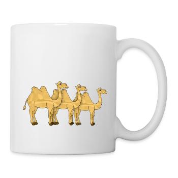 Chameaux - Mug blanc - blanc - Droite