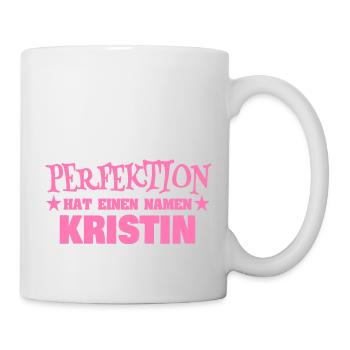 Kristin als Frauenname - Tasse - Weiß - Rechts