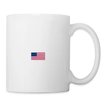 New York - 1972 - Drapeau des États-Unis NYC - NY - Amérique - Mug blanc - blanc - Droite