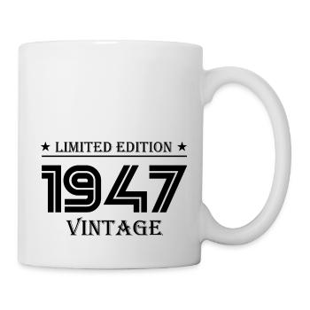 1947 - Jahrgang 1947 - Jahrgang 1947 - Tasse - Weiß - Rechts