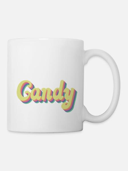 CANDY vintage design - Tasse - Weiß