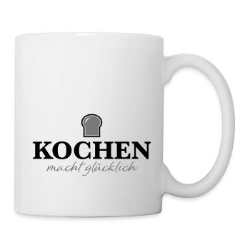 funny cooking apron - Mug - white - Right