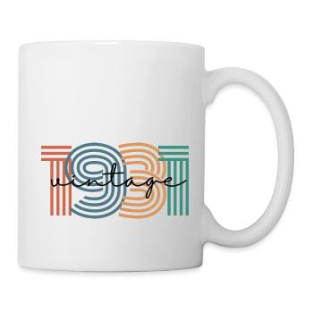 1931 Vintage Retro - Tasse - Weiß - Rechts