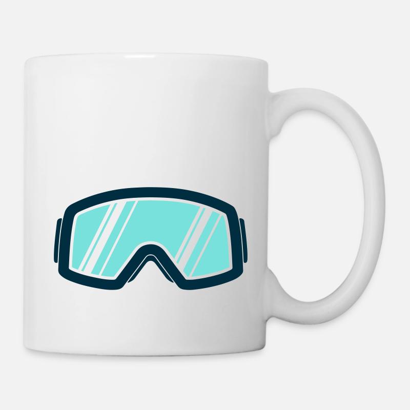 Skibrille - Tasse - Weiß