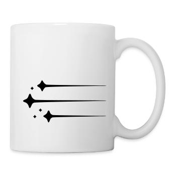 Lignes d’étoiles filantes - Mug blanc - blanc - Droite