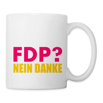 Fdp nein danke - Tasse - Weiß - Rechts