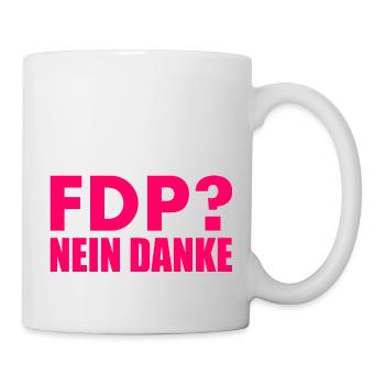 Fdp nein danke - Tasse - Weiß - Rechts