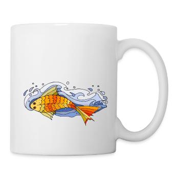 Poisson - Mug blanc - blanc - Droite