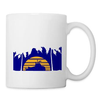 U-Boot Taucht Unterwasser Unterseeboot Wasser Boot - Tasse - Weiß - Rechts
