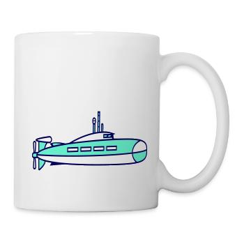 U-Boot Unterseeboot Tauchgang Tauchboot Kapitän - Tasse - Weiß - Rechts