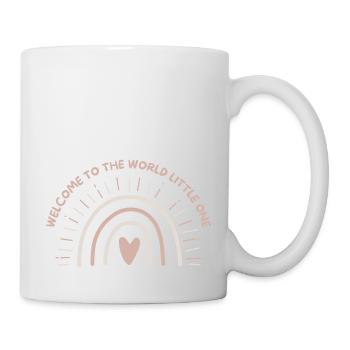 Welcome to the world little one | baby Geschenk - Tasse - Weiß - Rechts