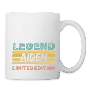 Vorname Aiden - Tasse - Weiß - Rechts