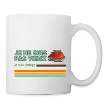Ich bin nicht alt, ich bin Vintage - Opa Geschenk - Tasse - Weiß - Rechts