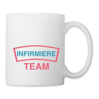 Team infirmiere - Mug blanc - blanc - Droite