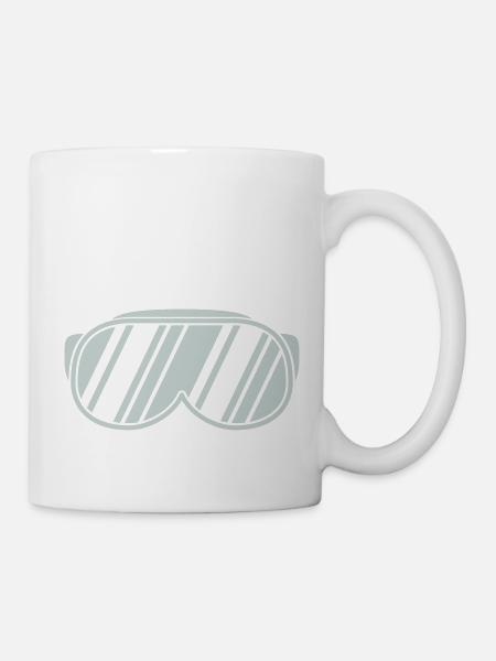 skibrille - Tasse - Weiß