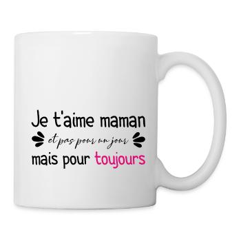 Ich hab dich lieb, Mama - Tasse - Weiß - Rechts