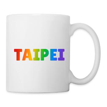 TAIPEI TAIWAN rainbow LGBTQ gay pride - Mug - white - Right