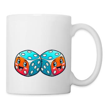Bande dessinée Cube - Mug blanc - blanc - Droite