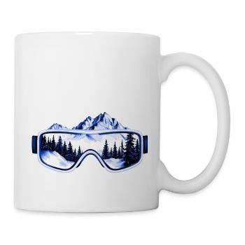 Skibrille Berge - Tasse - Weiß - Rechts