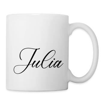 julia name - Tasse - Weiß - Rechts