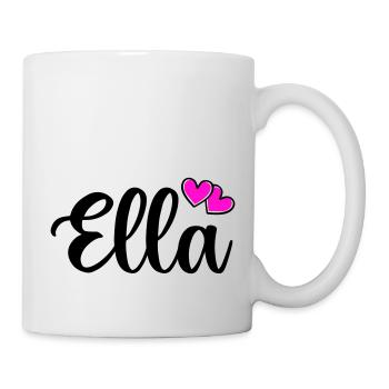 ella name - Tasse - Weiß - Rechts