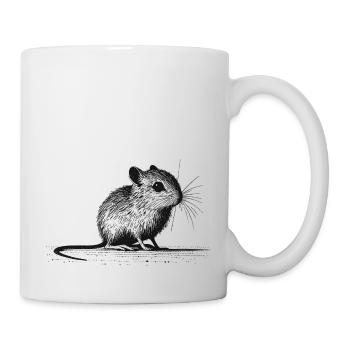 Maus - Tasse - Weiß - Rechts